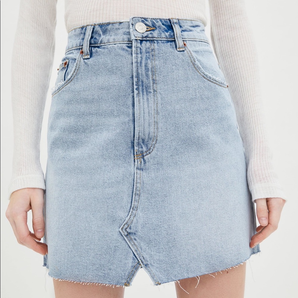 Denim mini skirt